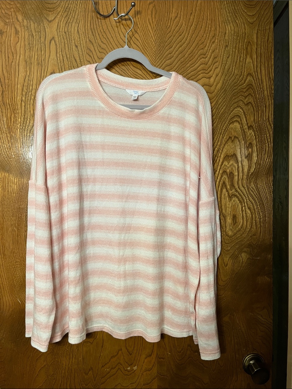 3x Soft Striped Women’s Sweater - Pink & White